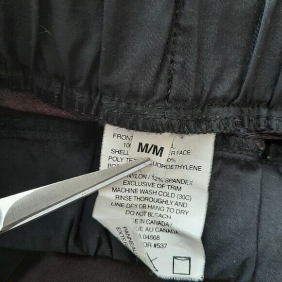 MEC | Athletic Pants Pull-On Elastic Waist Joggers Reflective Details Black Sz M - Picture 16 of 16